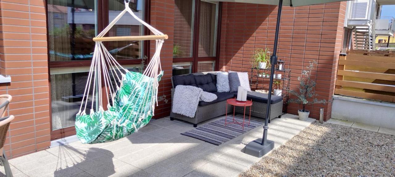 Apartament Amber Z Duzym Tarasem Apartman Kołobrzeg Kültér fotó