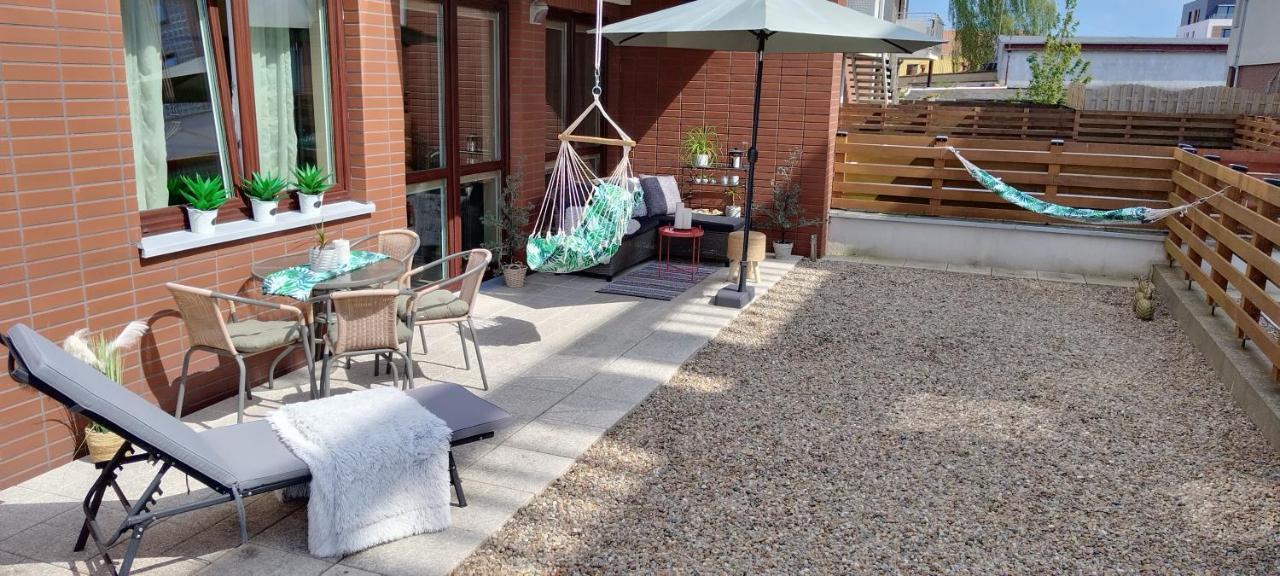 Apartament Amber Z Duzym Tarasem Apartman Kołobrzeg Kültér fotó